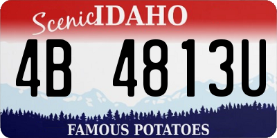 ID license plate 4B4813U