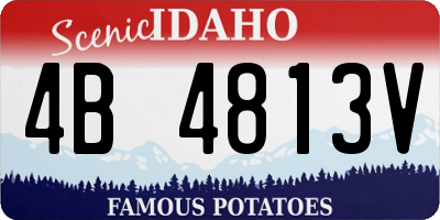 ID license plate 4B4813V