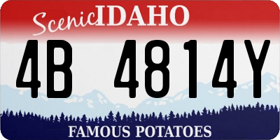 ID license plate 4B4814Y