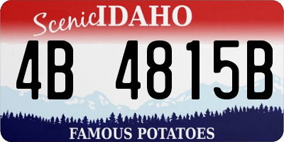 ID license plate 4B4815B