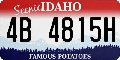 ID license plate 4B4815H