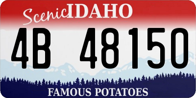ID license plate 4B4815O
