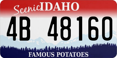 ID license plate 4B4816O