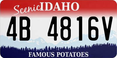 ID license plate 4B4816V