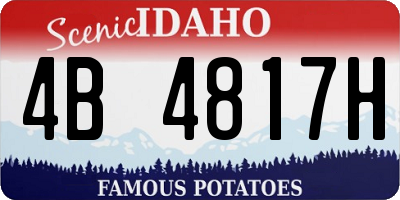 ID license plate 4B4817H