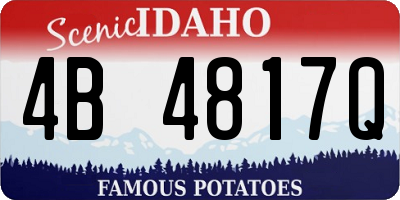 ID license plate 4B4817Q