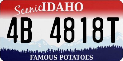 ID license plate 4B4818T