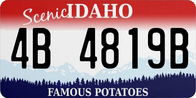 ID license plate 4B4819B
