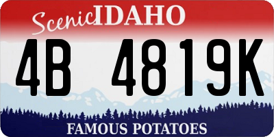 ID license plate 4B4819K