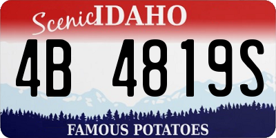 ID license plate 4B4819S