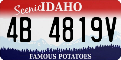 ID license plate 4B4819V