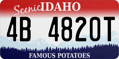 ID license plate 4B4820T