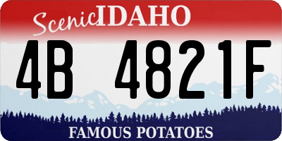 ID license plate 4B4821F