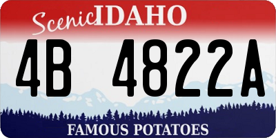 ID license plate 4B4822A