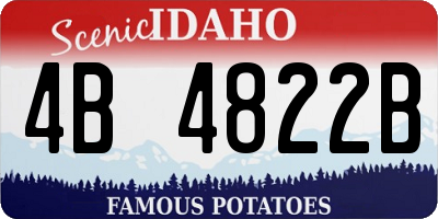ID license plate 4B4822B