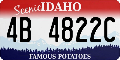 ID license plate 4B4822C