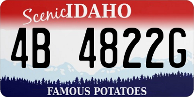 ID license plate 4B4822G