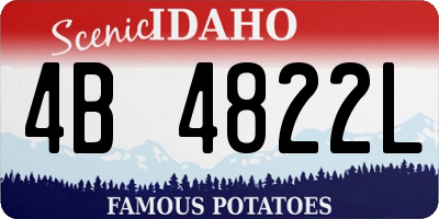 ID license plate 4B4822L