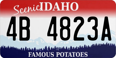 ID license plate 4B4823A