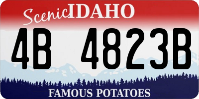 ID license plate 4B4823B