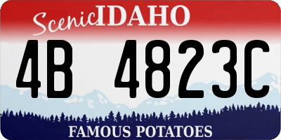 ID license plate 4B4823C