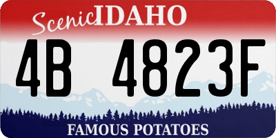 ID license plate 4B4823F