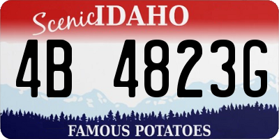 ID license plate 4B4823G