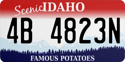 ID license plate 4B4823N