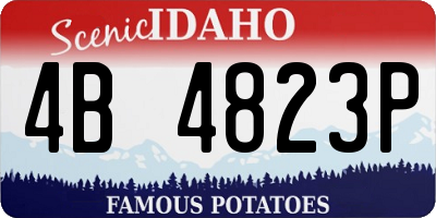 ID license plate 4B4823P