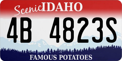 ID license plate 4B4823S
