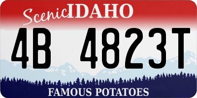 ID license plate 4B4823T