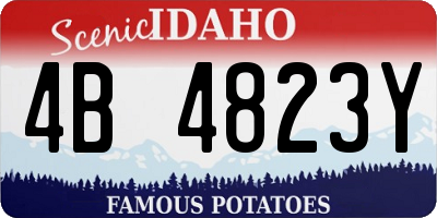 ID license plate 4B4823Y