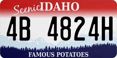 ID license plate 4B4824H
