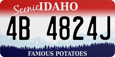 ID license plate 4B4824J