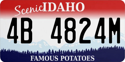 ID license plate 4B4824M
