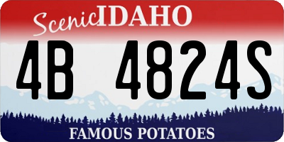 ID license plate 4B4824S