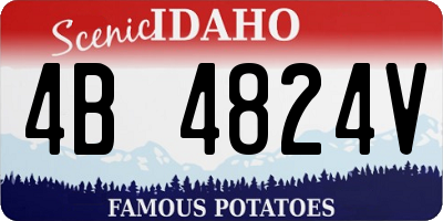 ID license plate 4B4824V