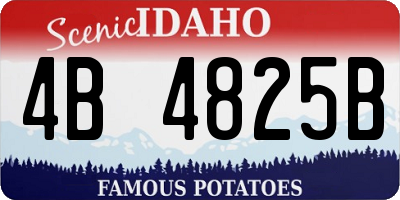 ID license plate 4B4825B