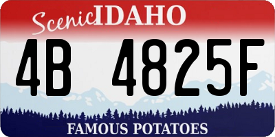 ID license plate 4B4825F