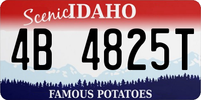 ID license plate 4B4825T