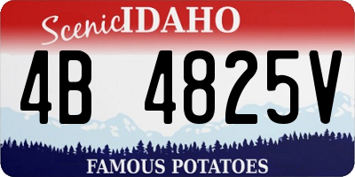 ID license plate 4B4825V