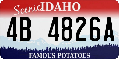 ID license plate 4B4826A