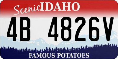 ID license plate 4B4826V
