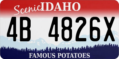 ID license plate 4B4826X