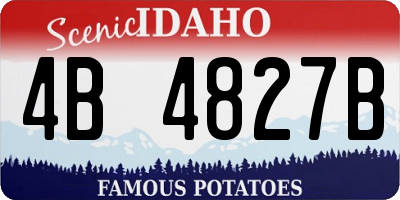 ID license plate 4B4827B