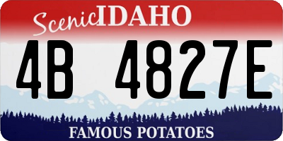 ID license plate 4B4827E