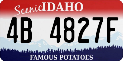ID license plate 4B4827F