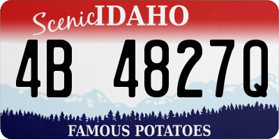 ID license plate 4B4827Q