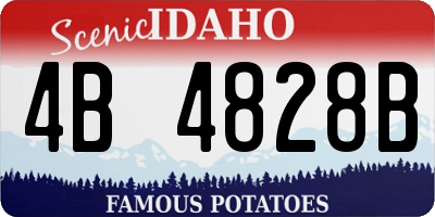 ID license plate 4B4828B