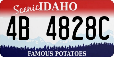 ID license plate 4B4828C